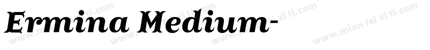 Ermina Medium字体转换